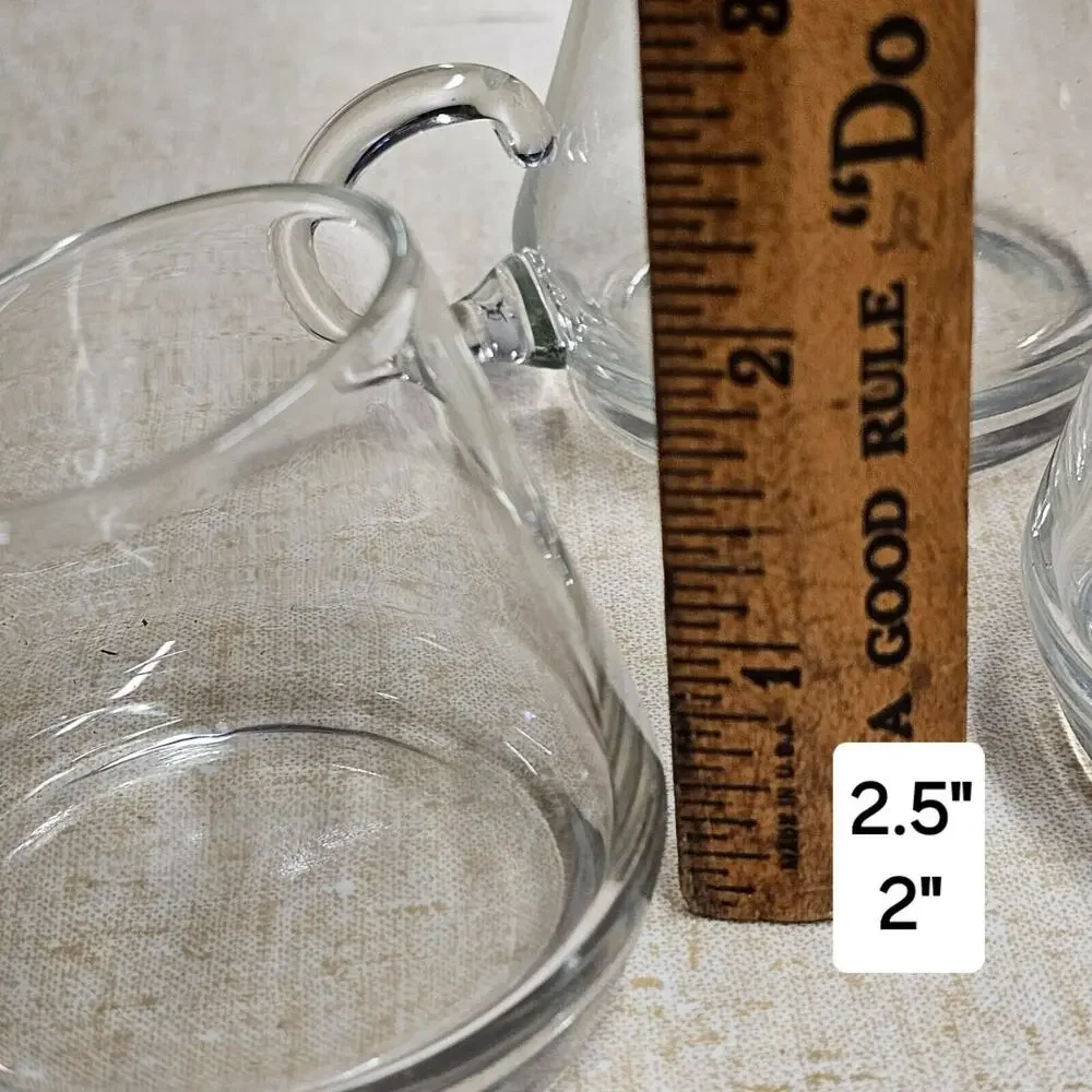 Clear Glass Coffee Tasting Set Slanted Aroma Cups Pour Server Minimalist Café